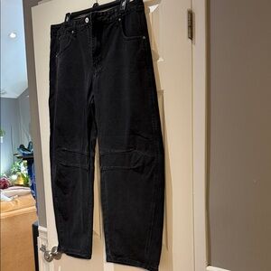 Black barrel Tapered Jeans